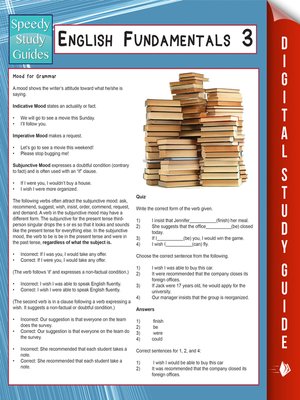 English Fundamentals 3 - ebook